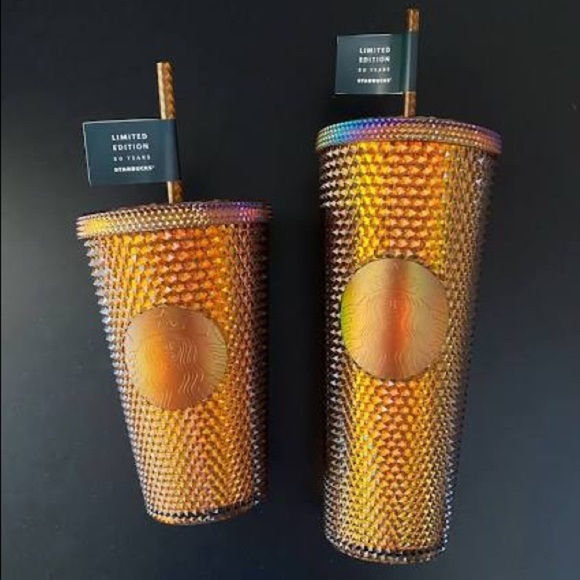 Starbucks Other - Starbucks 50th Anniversary Gold Studded Cold cup